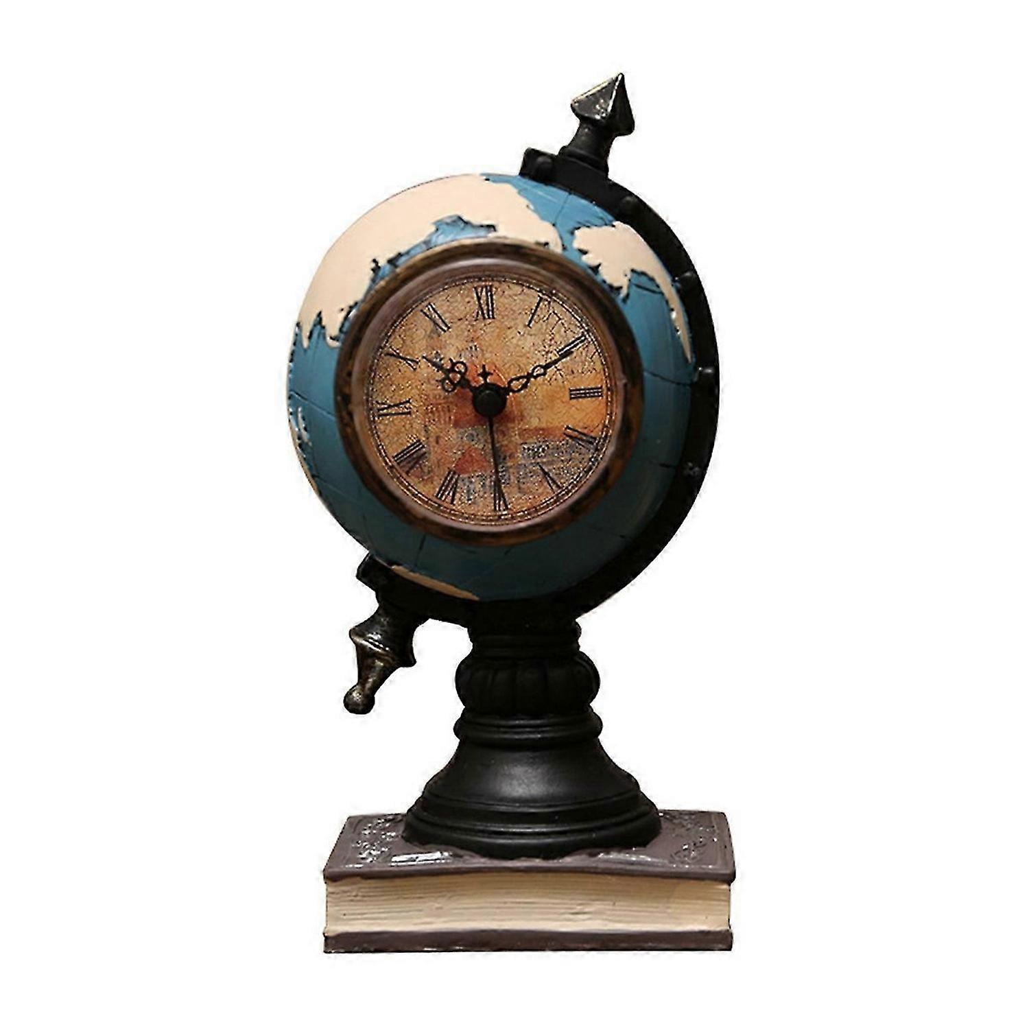 Desk Clock for Office Bedside Clock Decor Blue