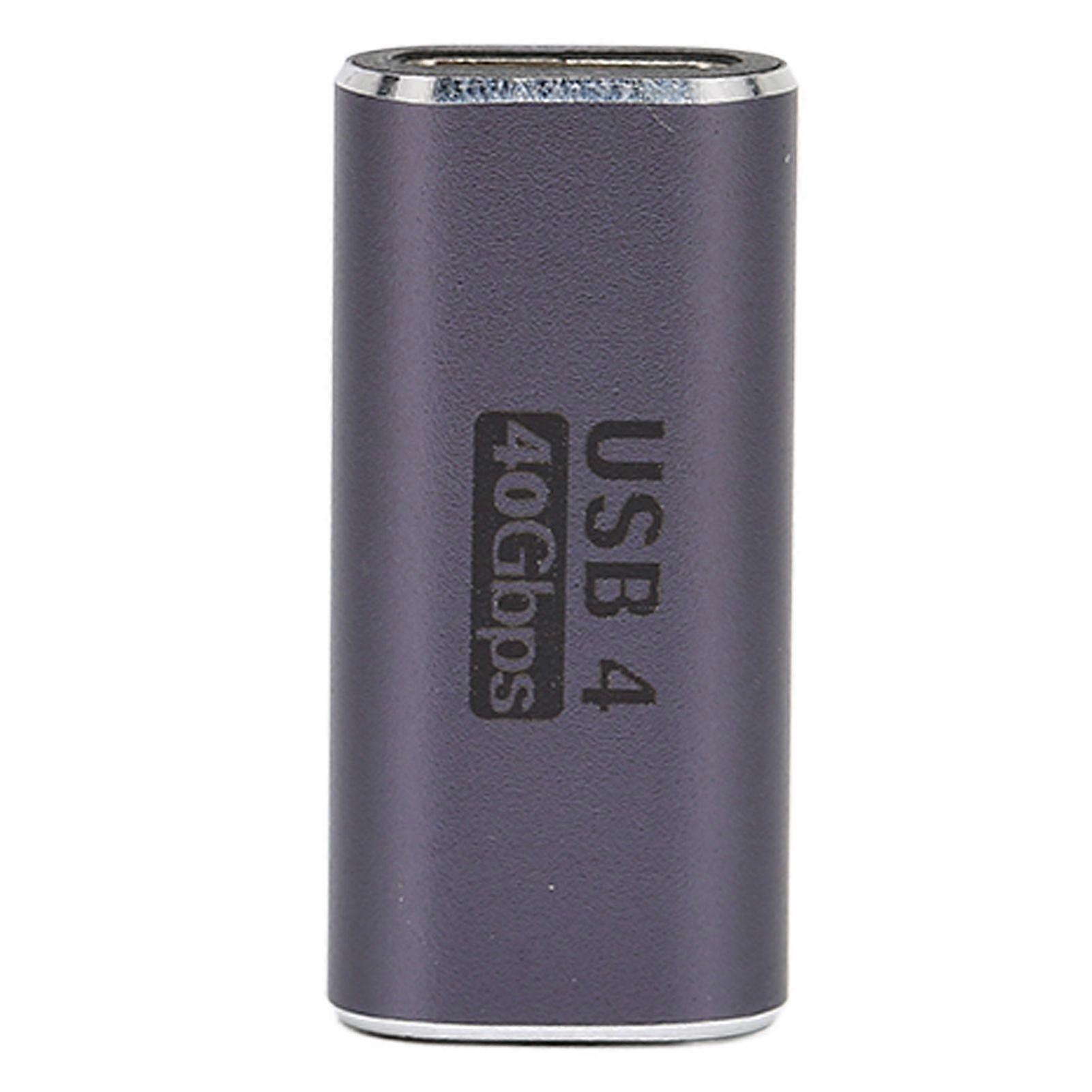 Type C Male to Female Elbow Adapter PD100W Fast Charging 8K At 120Hz 40Gbps Portable Right Angle Type C Adapter