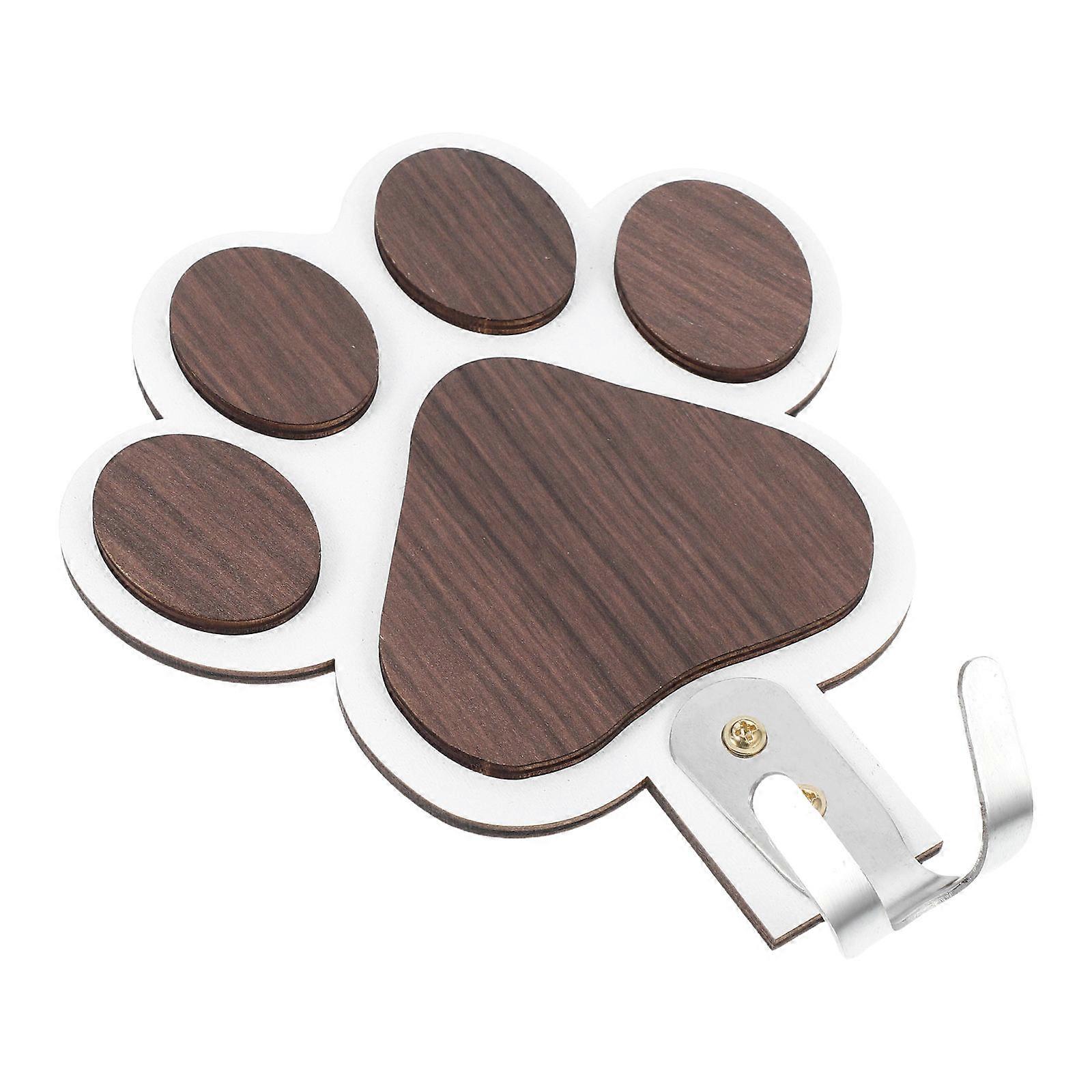 Decorative Wooden Paw Print Towel Hook for Hanging 5Pcs for Home Use