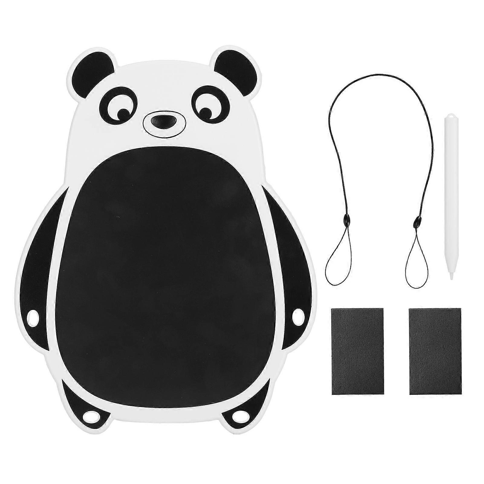 LCD Writing Tablet Cartoon White Panda Shape Writing Board Portable Color Screen Writing Pad
