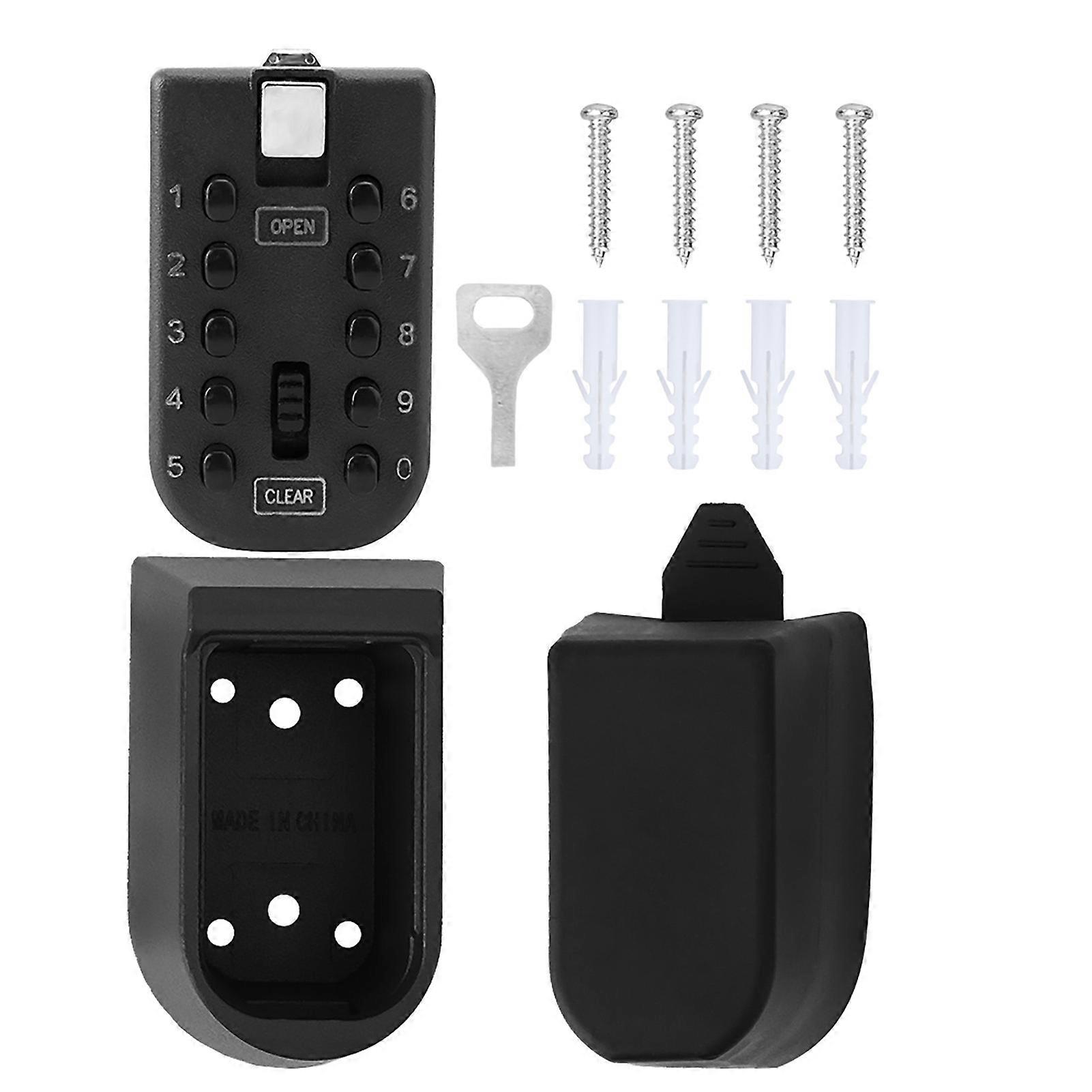 10-button wall safe with password and key