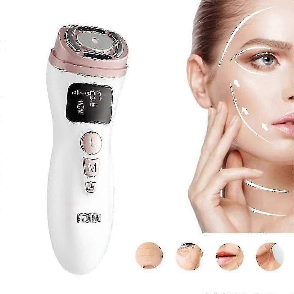 Mini Hifu Machine Ultrasound Rf Tightening Lifting Therapy Ems Facial Beauty Device Firming Anti Wrinkle Lcd Screen Face Salon