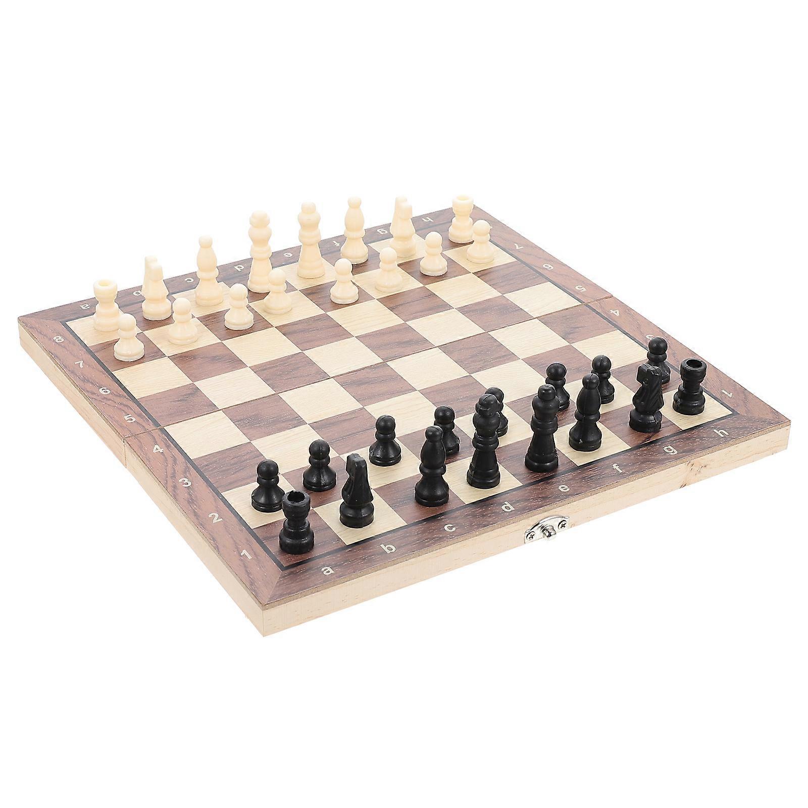 Folding Chess Game Kids Educational Indoor Play Design 1 Set