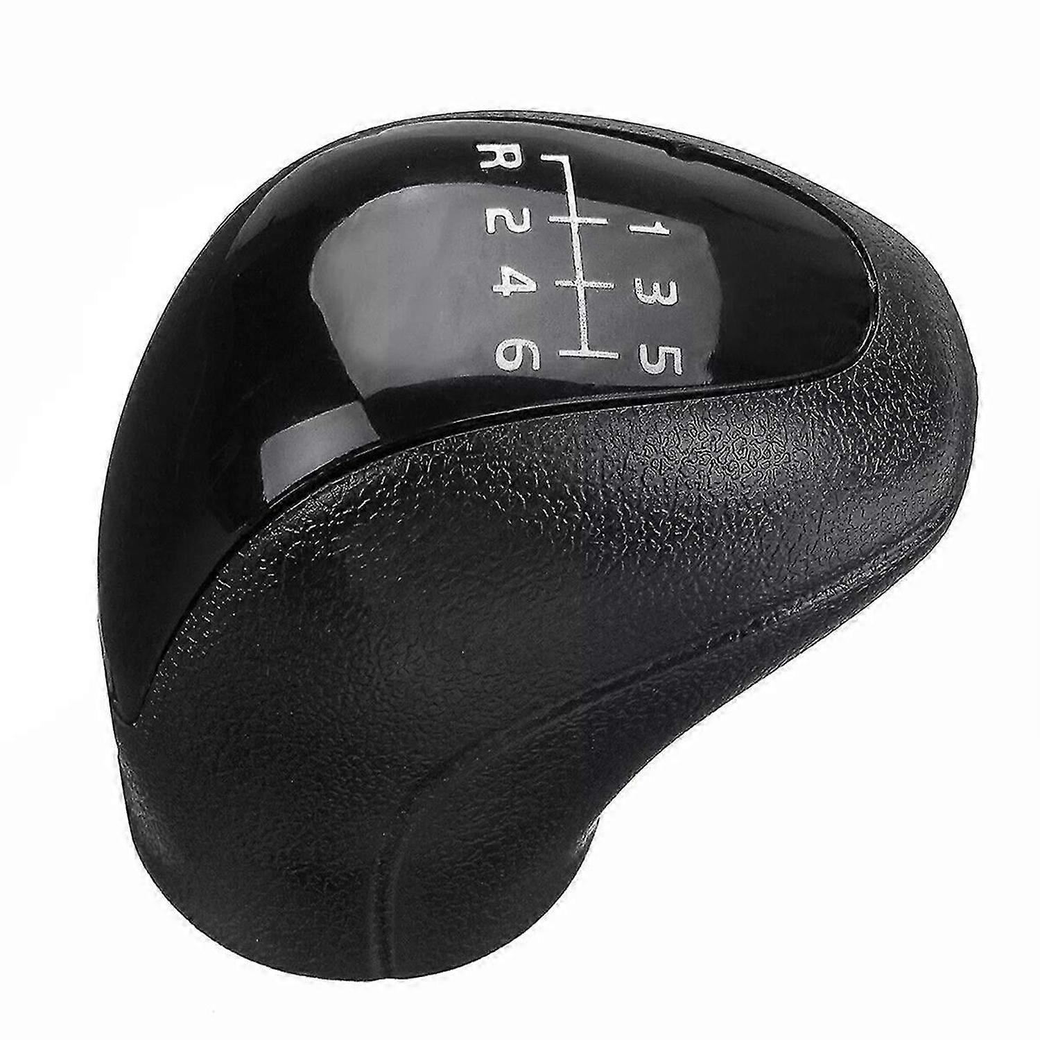 6 Speed Black Manual Gear Shift Knob for