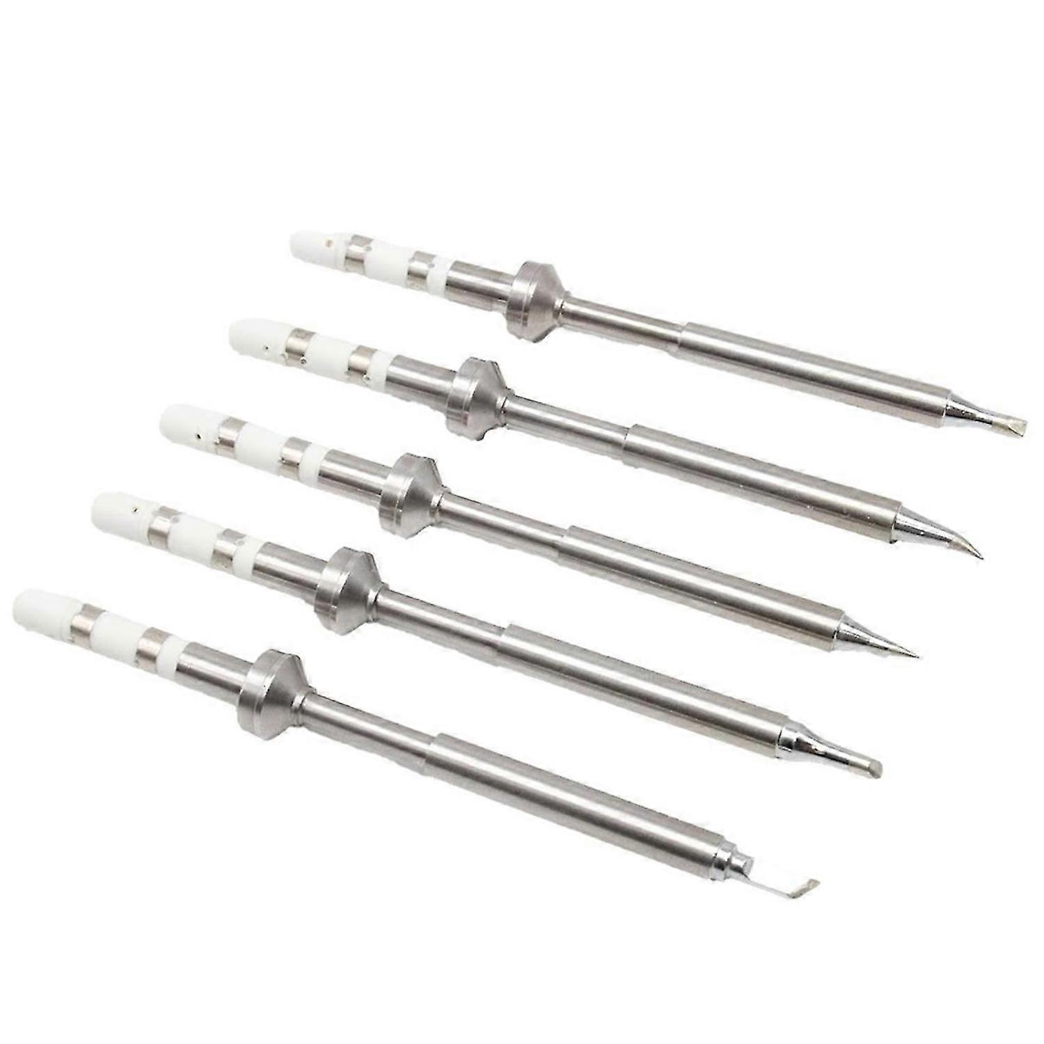 5PCS Soldering Iron Tips,TS100 Series Rapid Heating Replacement Tip for Pinecil TS100 TS101 Solderin