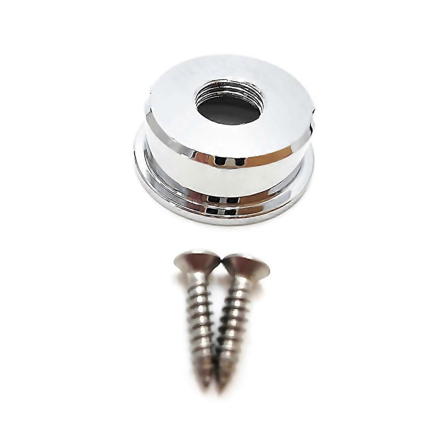 For Tl Round Socket Electric Guitar Audio Output Jack Socket Silver