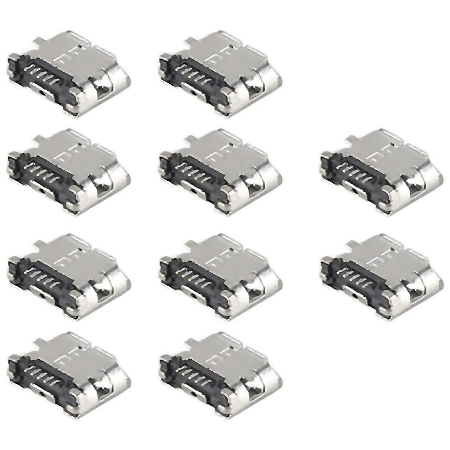 For 10 Pcs Spare Parts Type B Micro Usb Female Jack Connector Port Socket