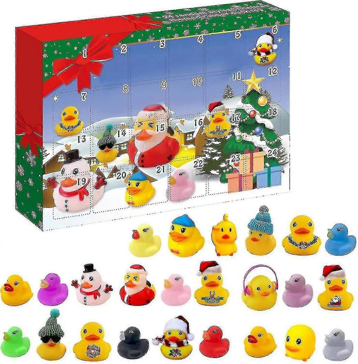 Rubber Duck Advent Calendar 2025, Advent Calendar 2025 Kids, Advent Calendar Duck Bath Toy Set, Advent Calendar With 15 Rubber Ducks, Advent Calendar