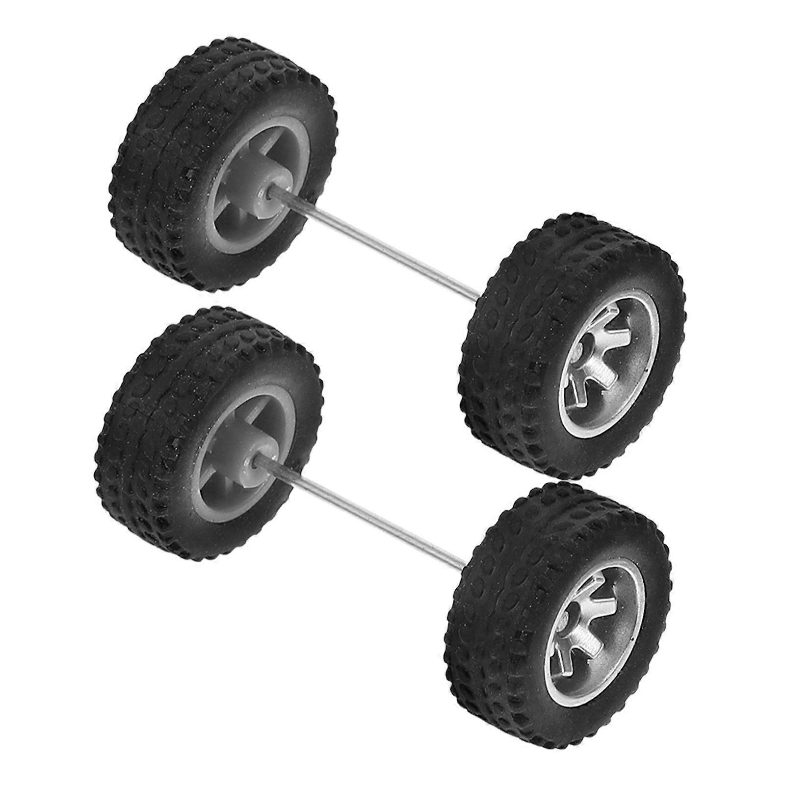 1 זוג גלגל רכב צעצוע להחלפה 1/64 גלגל צמיג רכב צעצוע להחלפה