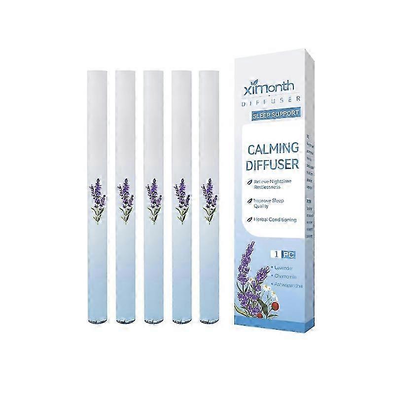 1-5x Portable Herbal Diffuser Pen Lung Cleanse Amp; Energy Boost Air Freshener Herbal Refreshing Bar Clear Breathing Blue