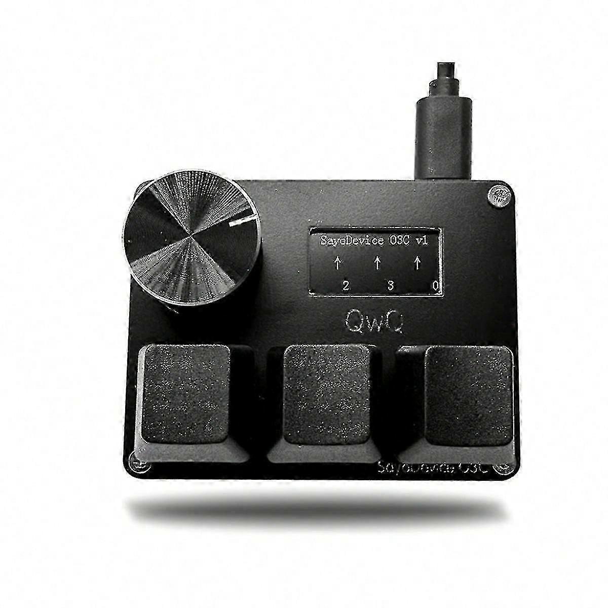 Osu O3c Rapid Trigger Hall Switches Wooting Magnetic Red Switches Keyboard With Knob Screen Copy Paste Shotcut(black)