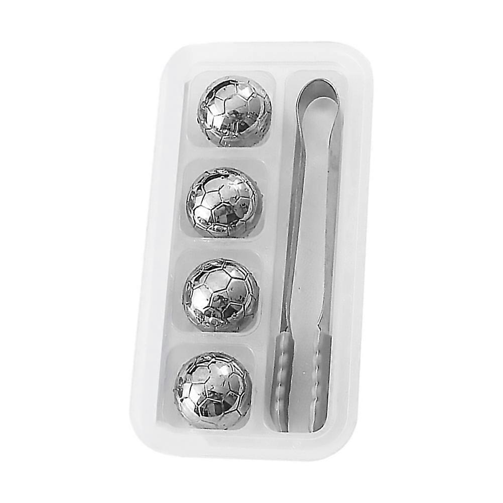 Whiskey Stones Stainless Steel Ice Cube for Cooling 5Sets with Clip and Storage Box