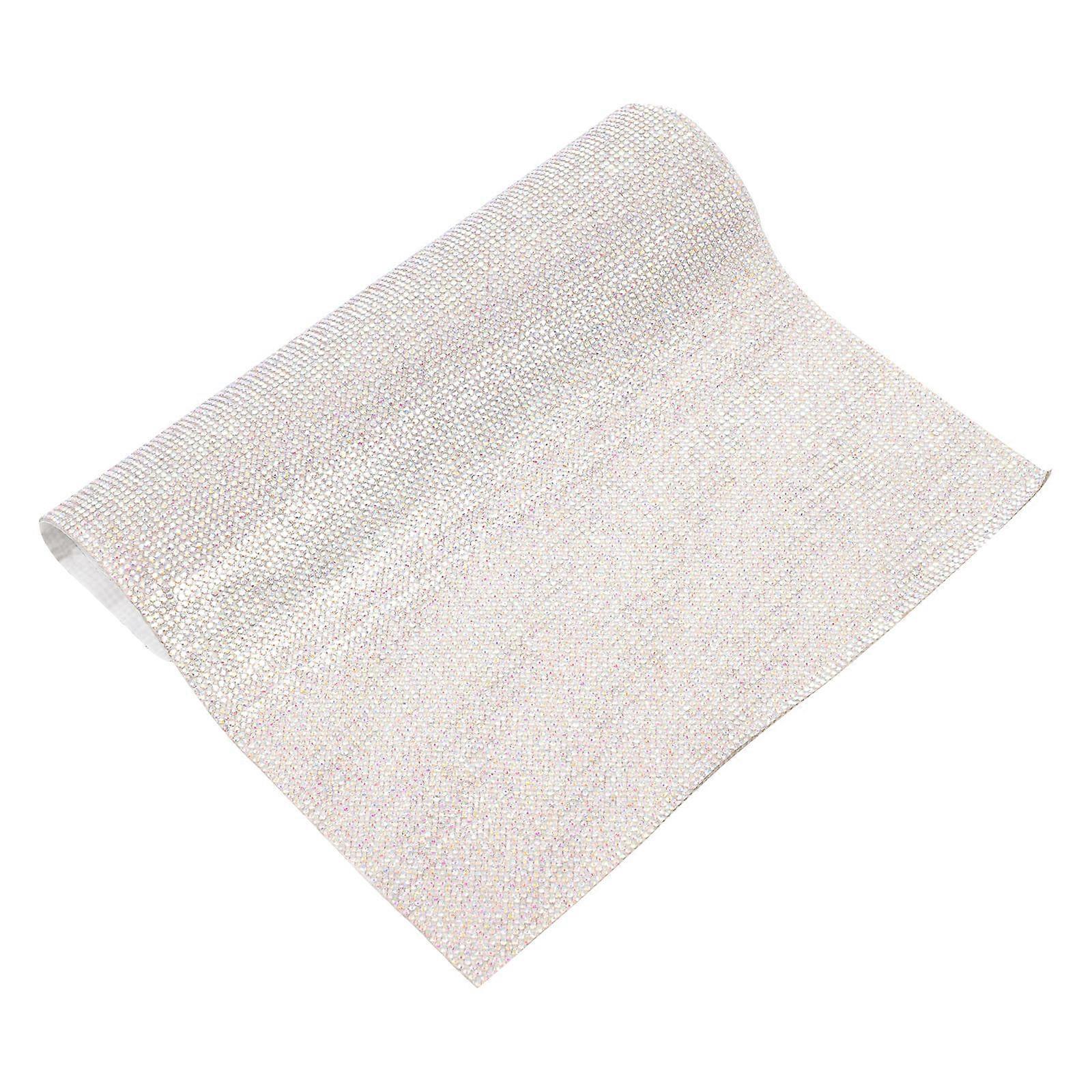 Practical Rhinestones Sticker Hot Melt Mesh Drill for Car 2Pcs