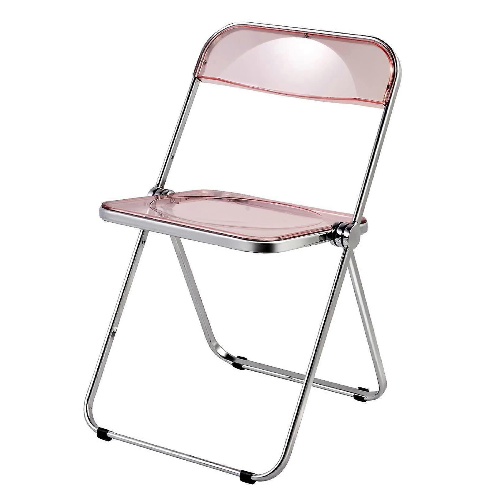 Transparent Pink Office Backrest For Temporary Guest Seating, Conference And Meeting Use, Comfortable Back Support