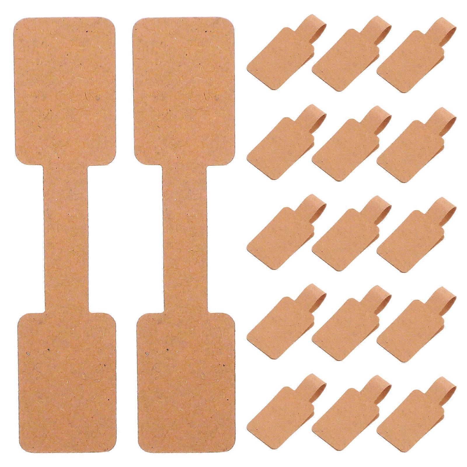 Brown Prices Tag Labels for Jewelry Tagging 200Pcs Self Adhesive Paper Labels