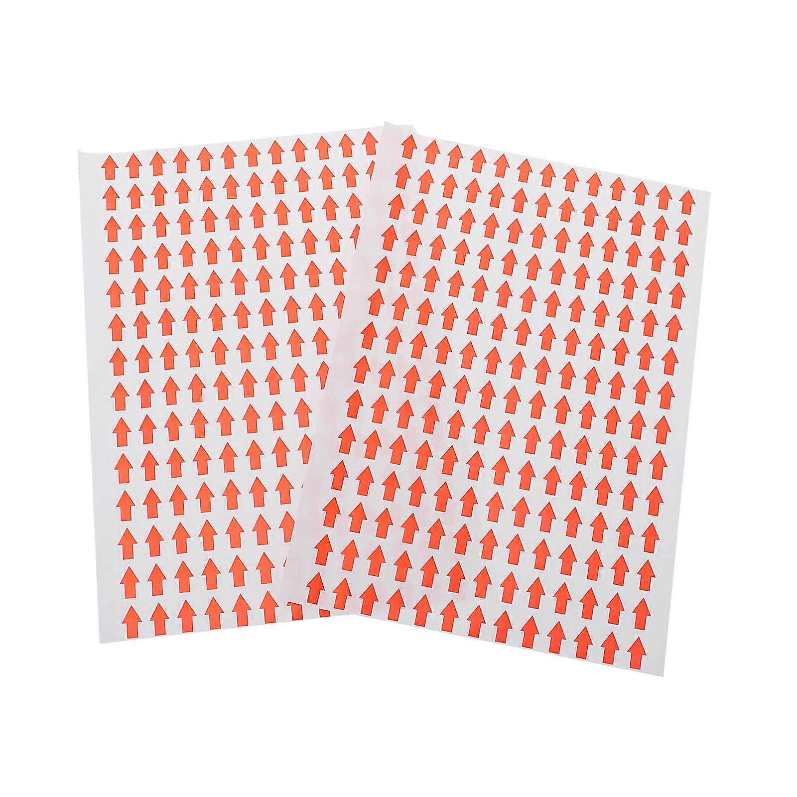2000 Pcs Red Arrow Stickers Direction Marking Tags For Supermarket Safe Indication