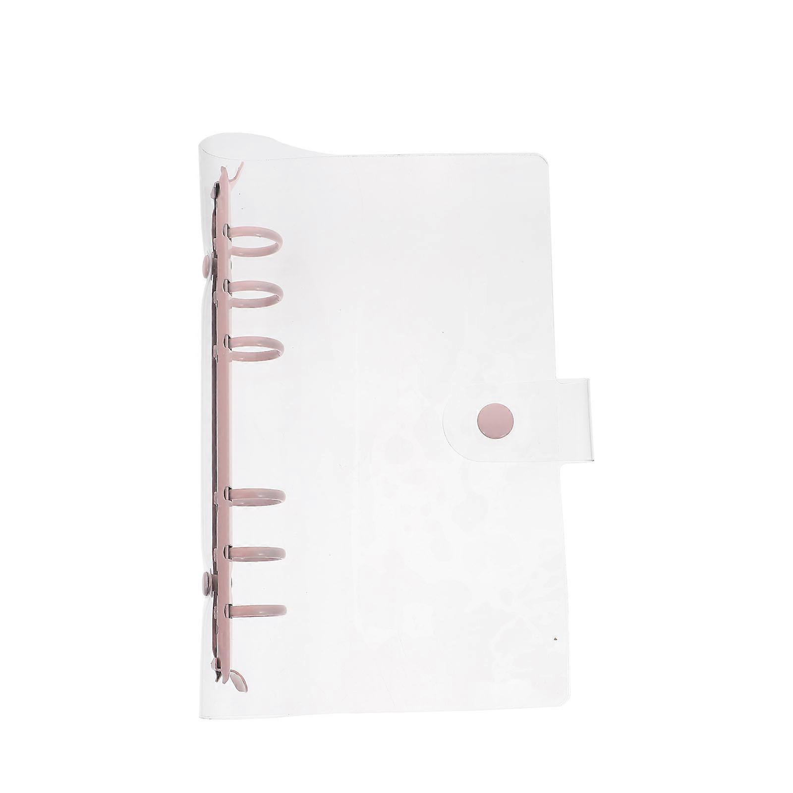 Transparent Loose-Leaf Folder Notebook for Travel Use 4Pcs Pack