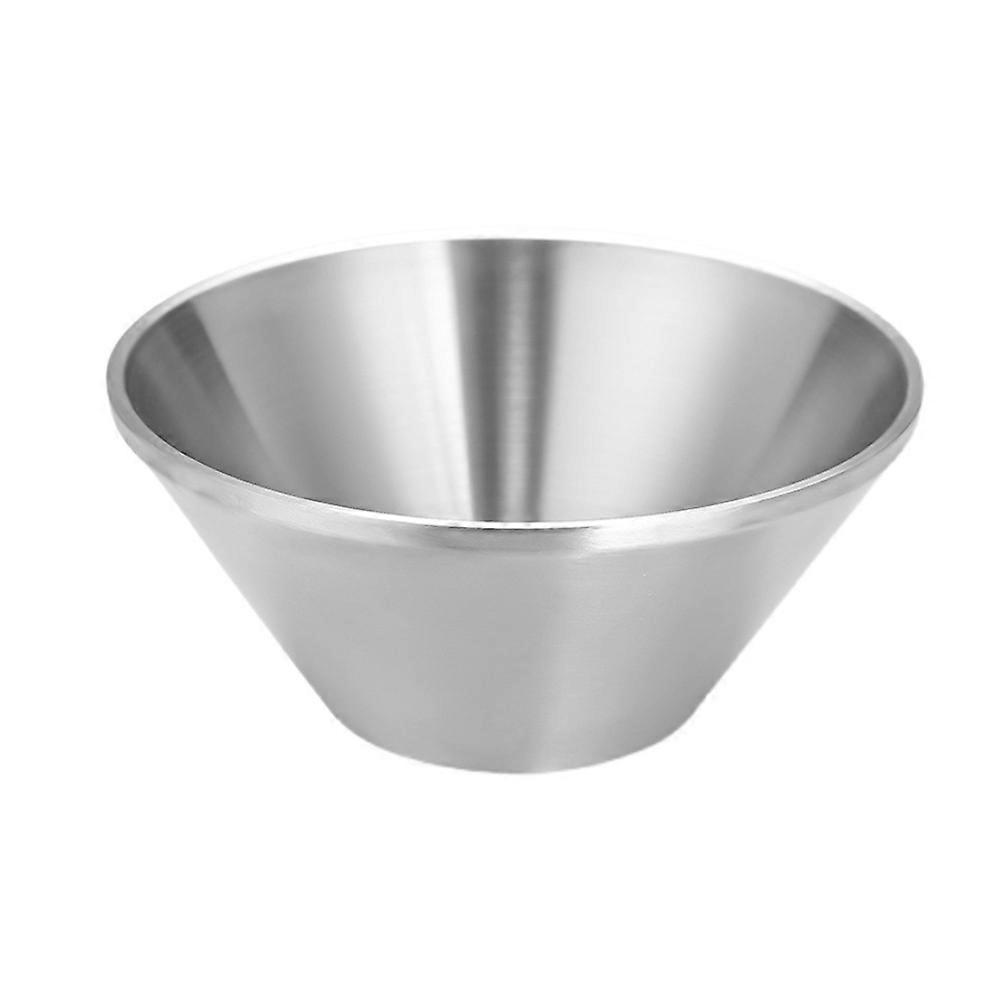 Stainless Steel Salad Bowl Korean Style Ice Cream Bowl for 3Pcs Set
