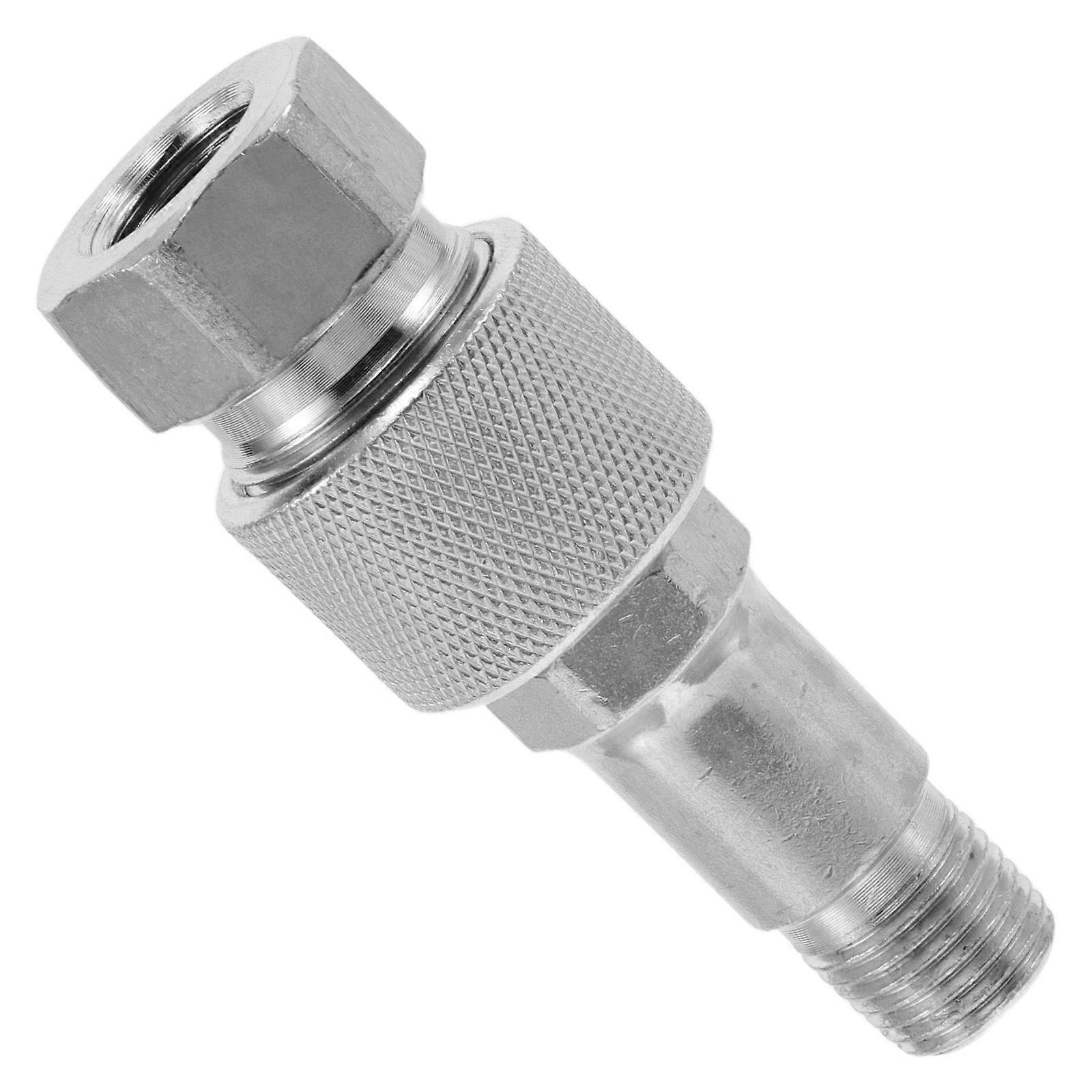 Hydraulic Quick Coupling Fittings 5Pcs Durable Connection for Jacks Hydraulic Systems Silver