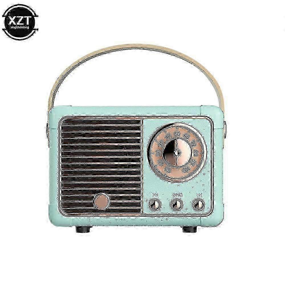 Retro Portable Bluetooth Speaker with USB Interface Vintage FM Radio Music Player 2025