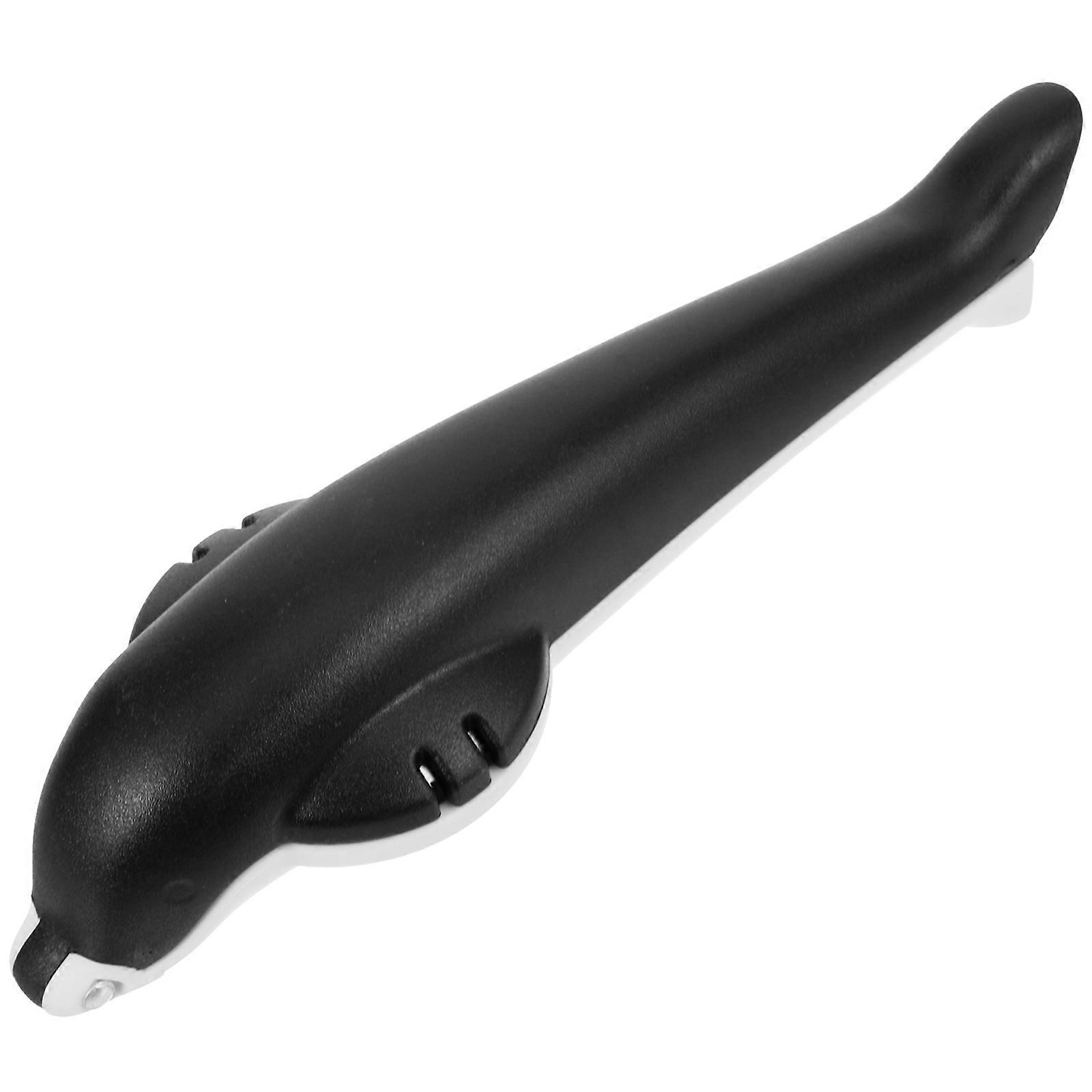 Chestnut Tool Chestnut Cross Opener Dolphin Shape Black Stainless Steel Opener 1Pack