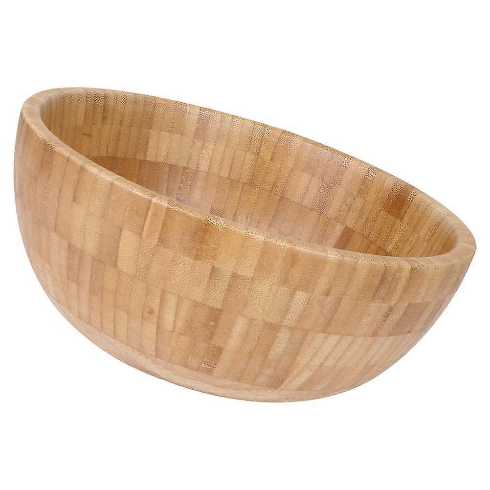 Wooden Salad Bowl for Kitchen Use with Round Shape
