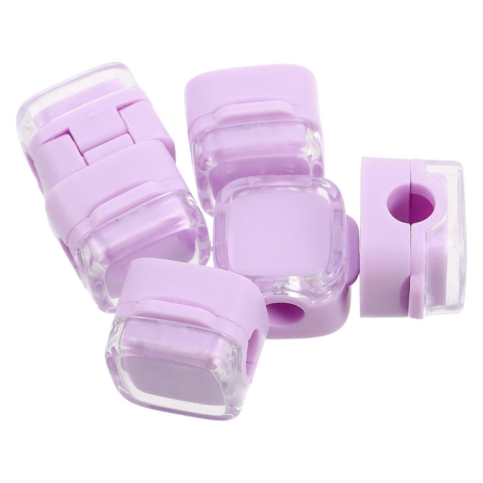 Charging Cord Holder Magnetic Cable Clips Cord Organizer 24Pcs Violet
