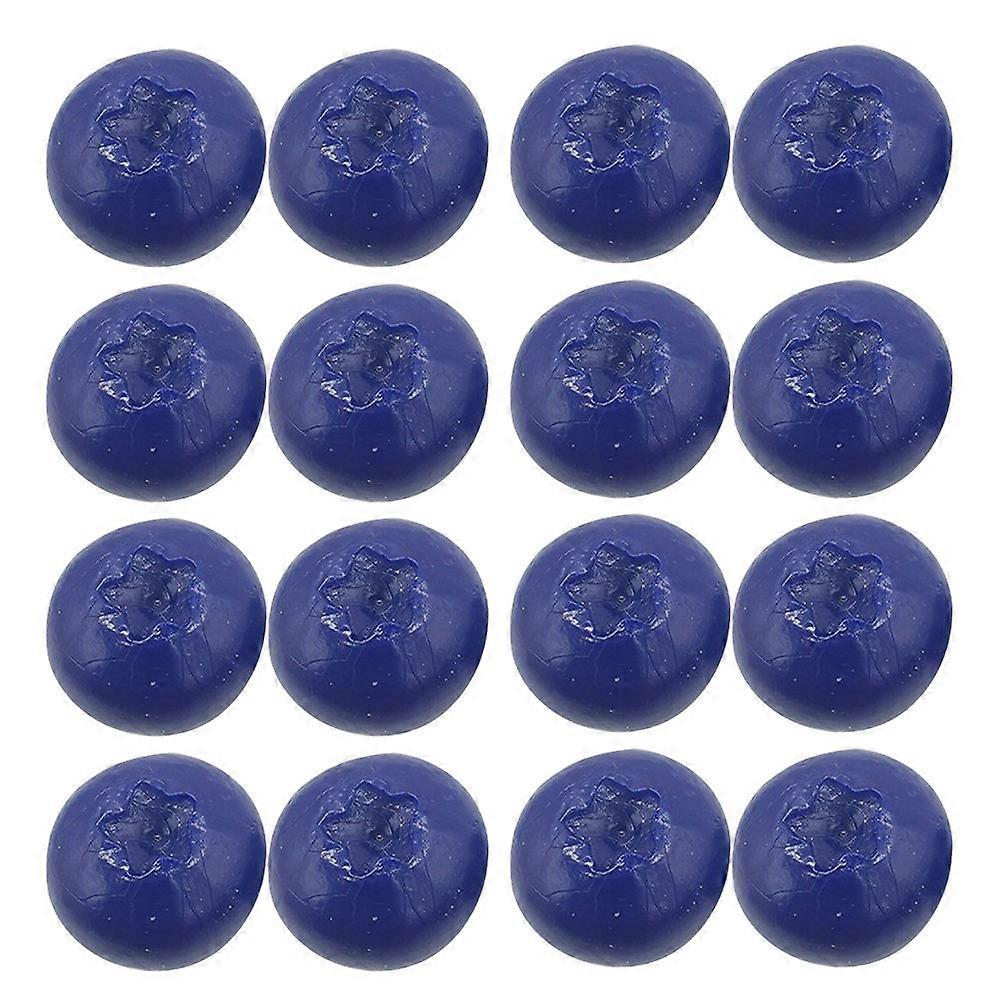 Simulation Blueberries Decor Model for Home Use with 60Pcs Artificial Fruit