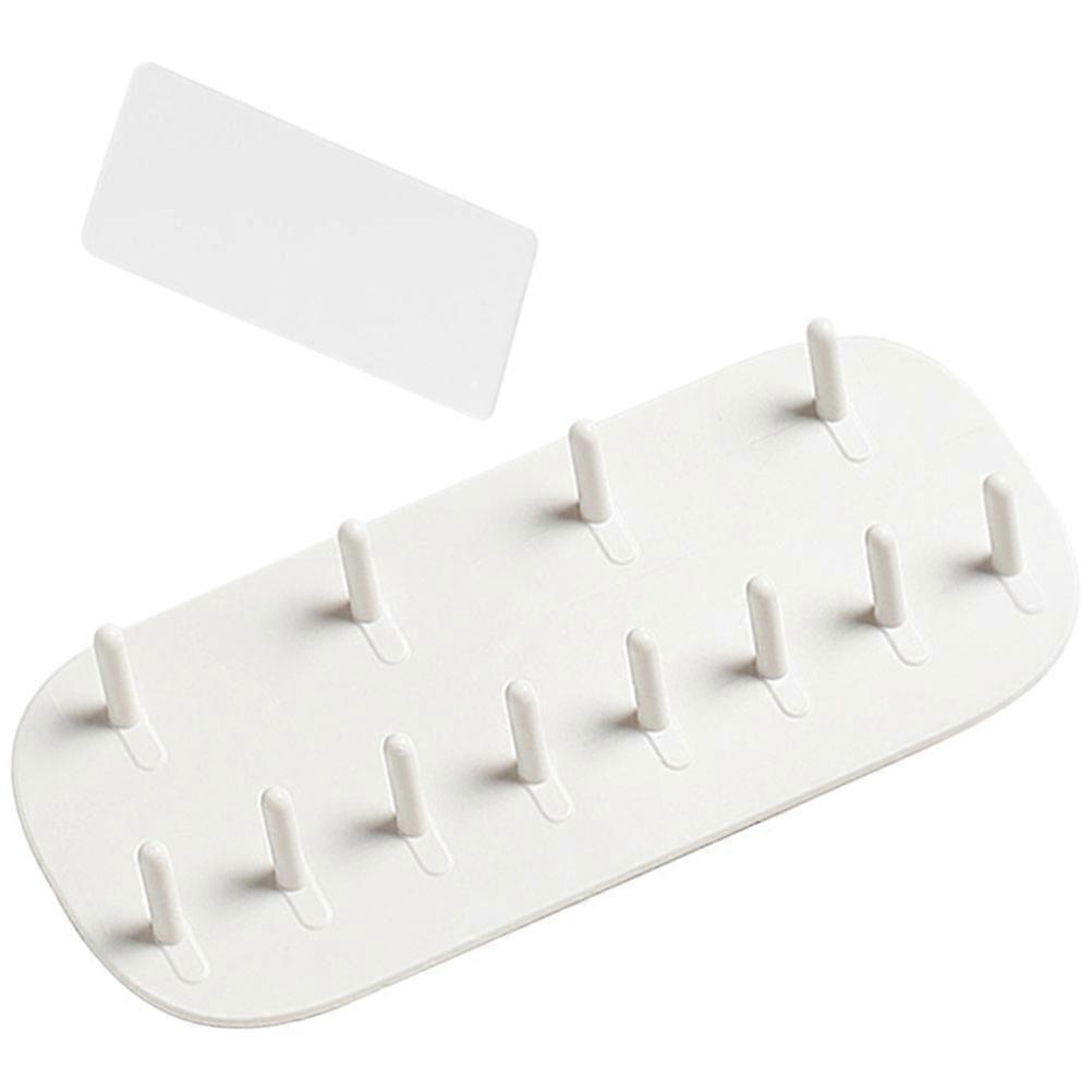 6Pcs Earring Holders for Jewelry Display Racks Plastic White Storage
