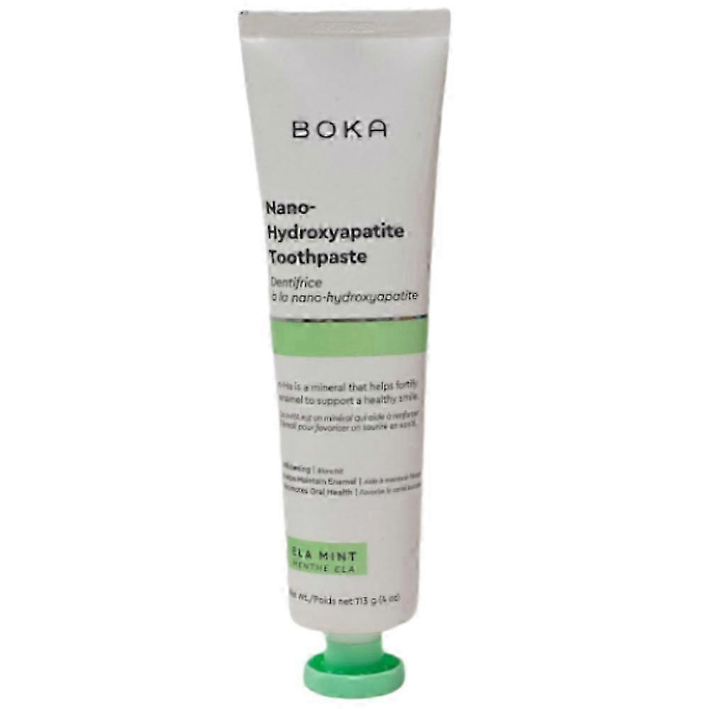 Boka Fluoride-free Toothpaste With Nanohydroxypatite: Soft For Sensitive Teeth, Natural Whitening, Refreshing Mint Flavor, 4 Fl Oz