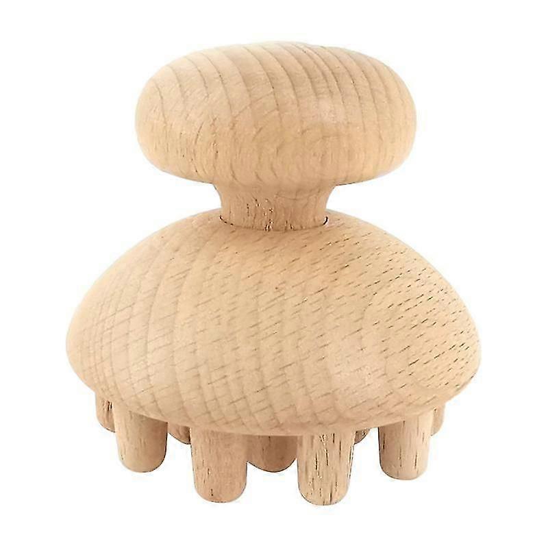 Massasjeverktøy i treform med sopp, anti-cellulitt, fascia-massasjerulle for hele kroppens muskler