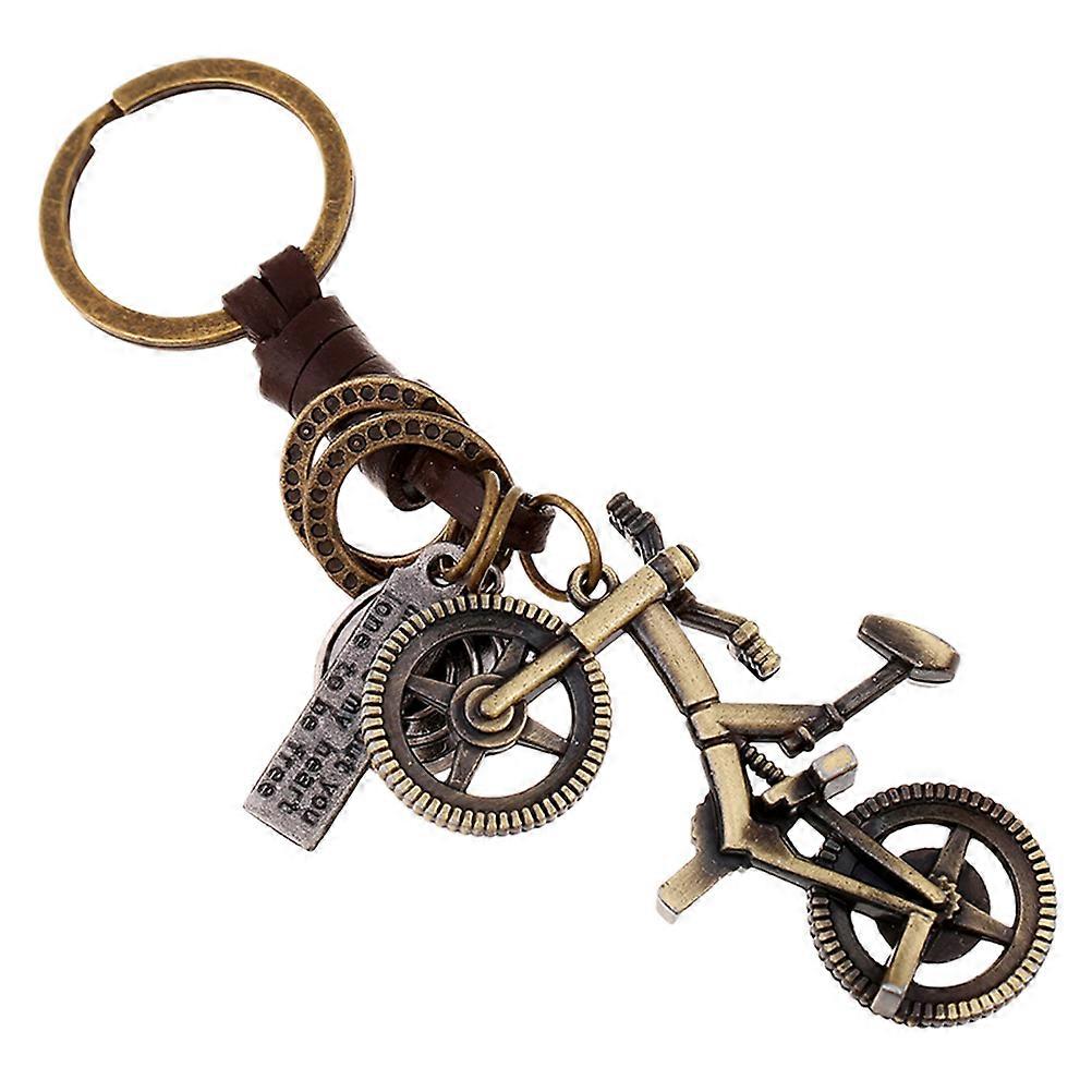Key Pendant Alloy Key Chain for Hanging Keys 2Pcs Retro Golden Set