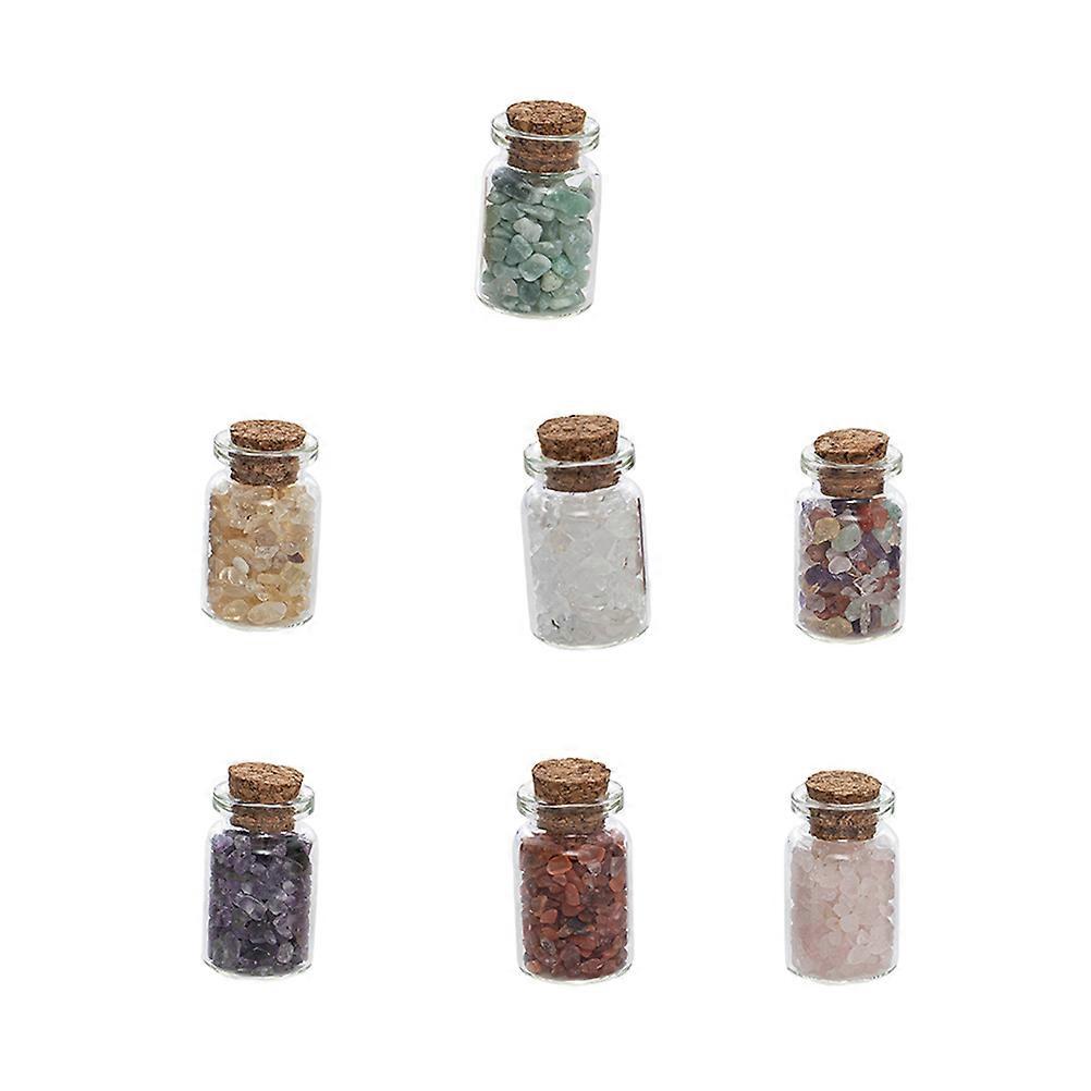 Creative Design Mini Bottle 7Pcs Wishing Bottle Container Assorted Color for Friends Wedding Decoration