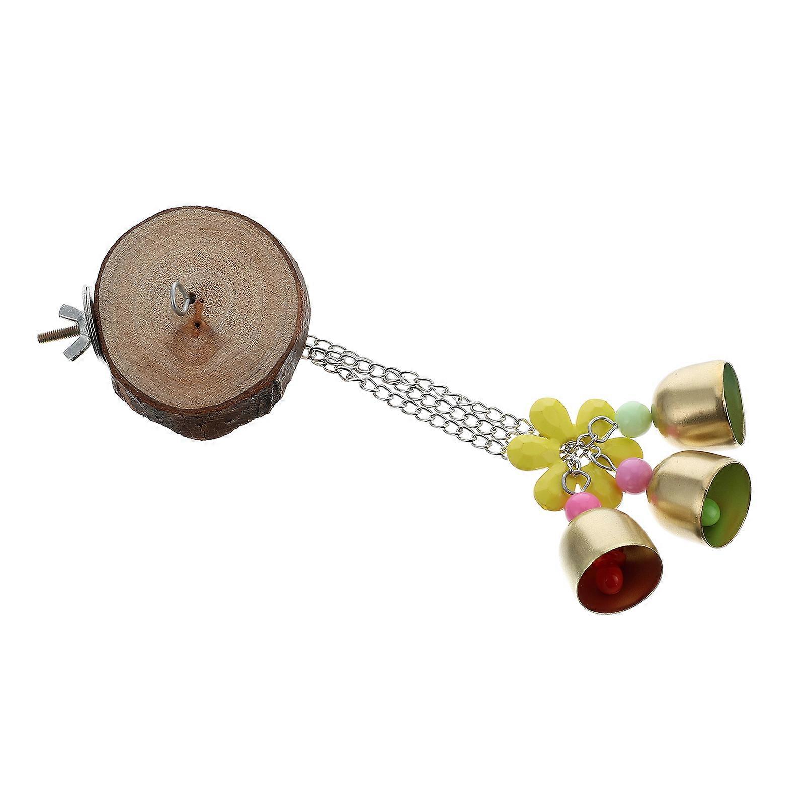 Parrot Perch Stand Toys Parrot Stand Board Parrots Exercise Encouragement 7X7X20CM 1Pack