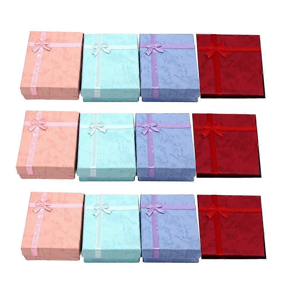 Gift Container Elegant Rectangular Box for Jewelry Box 24Pcs Assorted Color