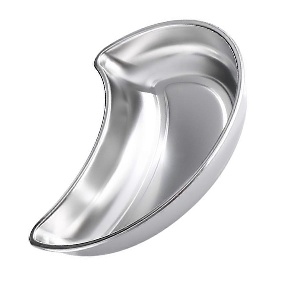 Kitchen Plate Stainless Steel Moon Dish for Storage 2Pcs Pack