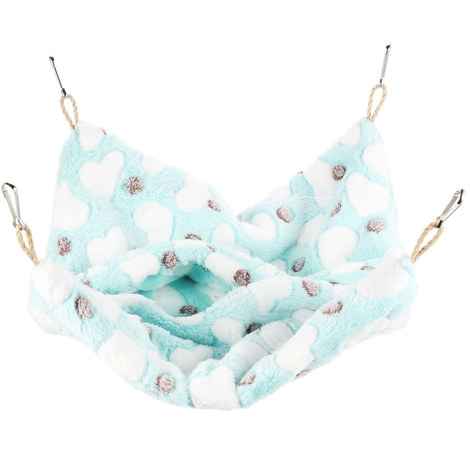 Double-Layer Hamster Hammock Chinchilla Bed for Warm Keep 3Pcs Set