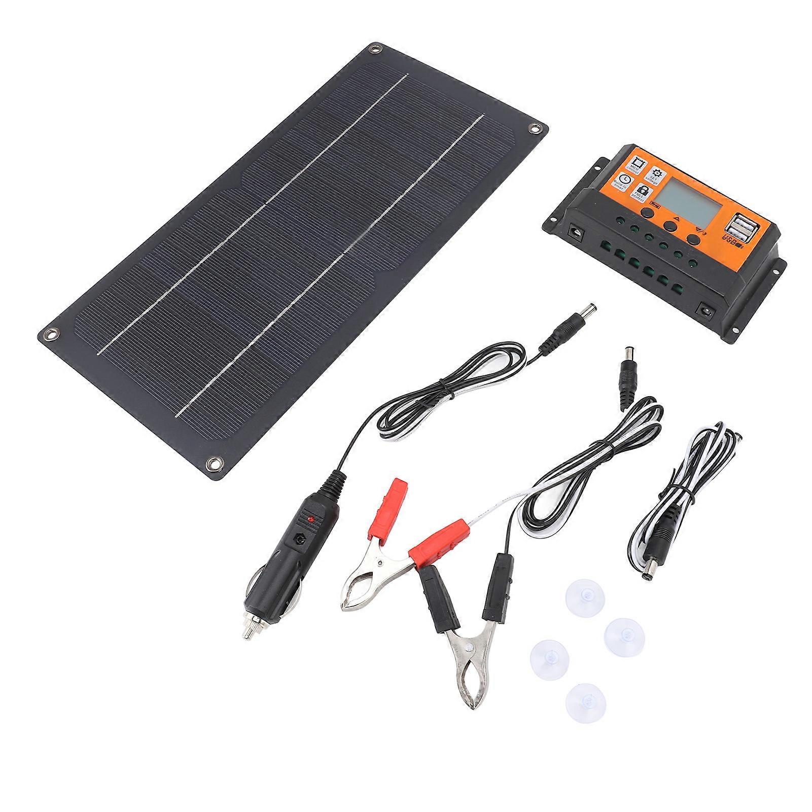 60W Monocrystalline Solar Panel Controller Kit 12V/24V 100A