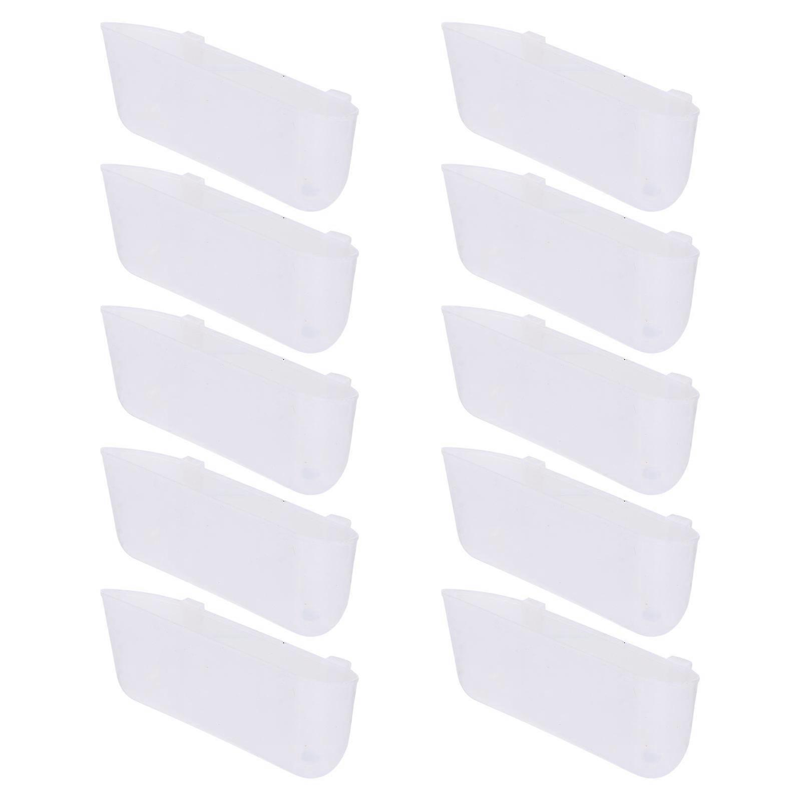 Duvbur Foderfoder Husdjurstillbehör Fågelburtillbehör Vit 10X20X8CM Lätt att installera och ta bort 10-pack