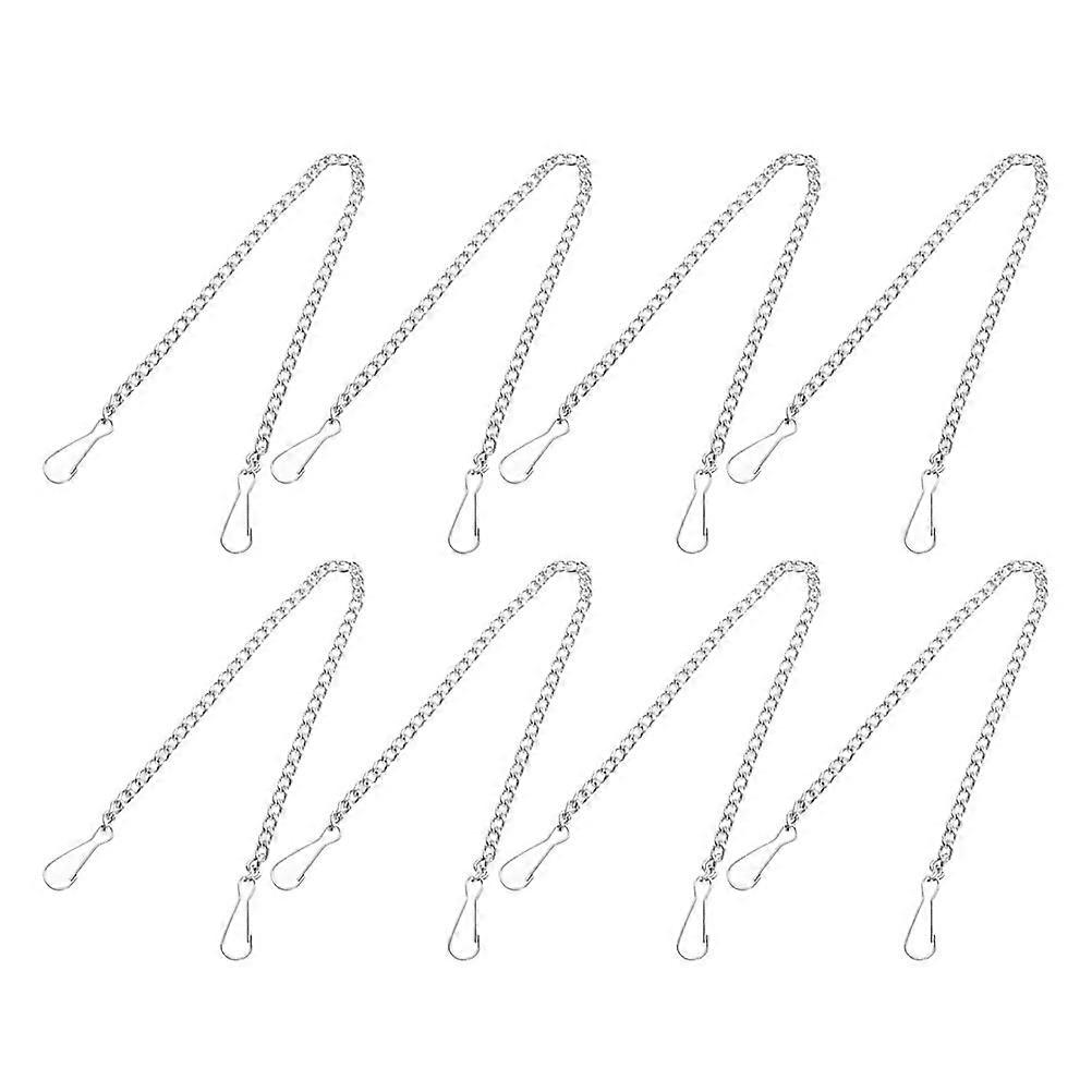 8Pcs Silver Metal Hanging Chain for Picture Hanging and Decoration