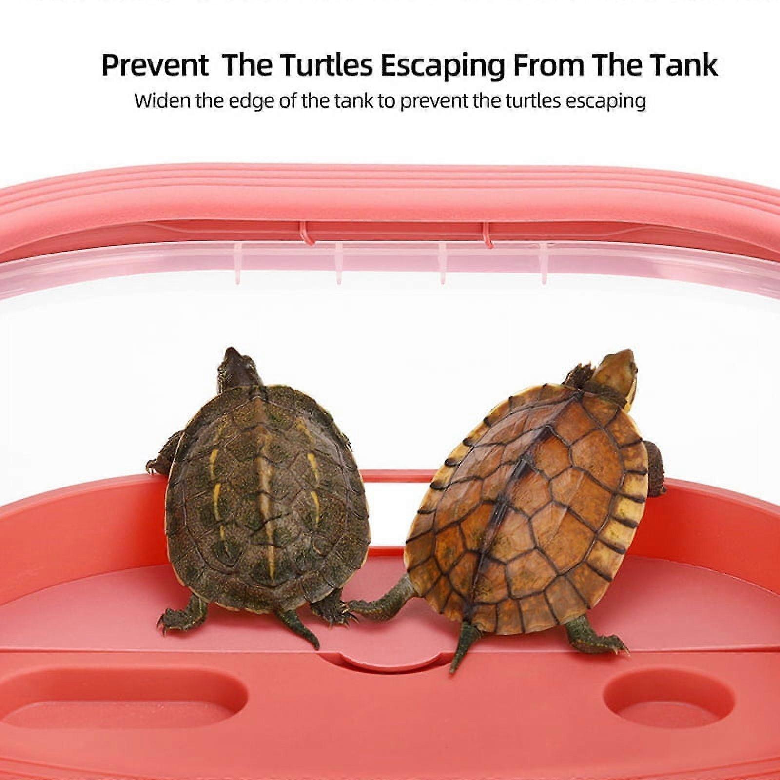 Turtle Tank For Home Use With Sun Terrace Pink type