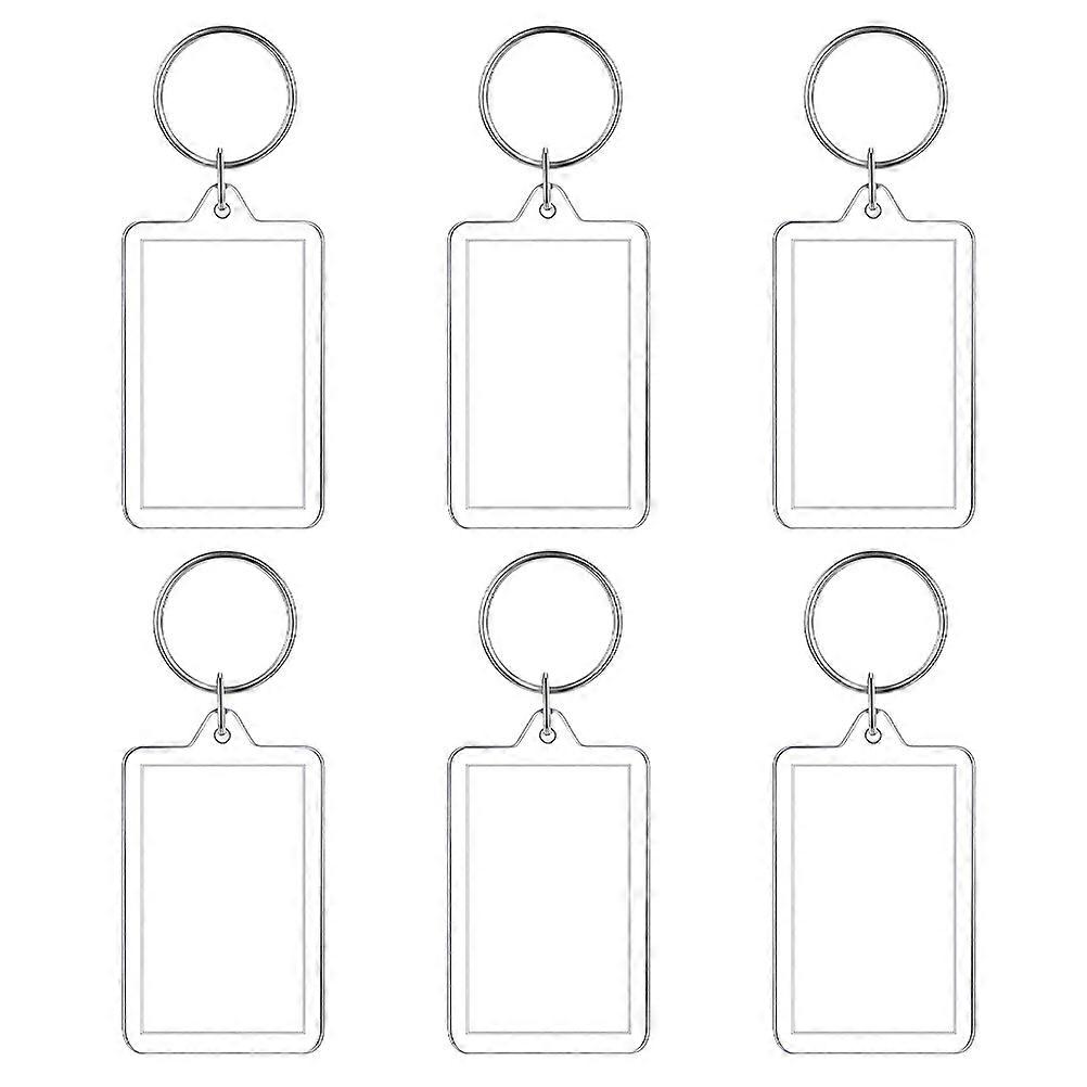 Transparent Picture Keychain Photo Keychain for Keys 30Pcs Group
