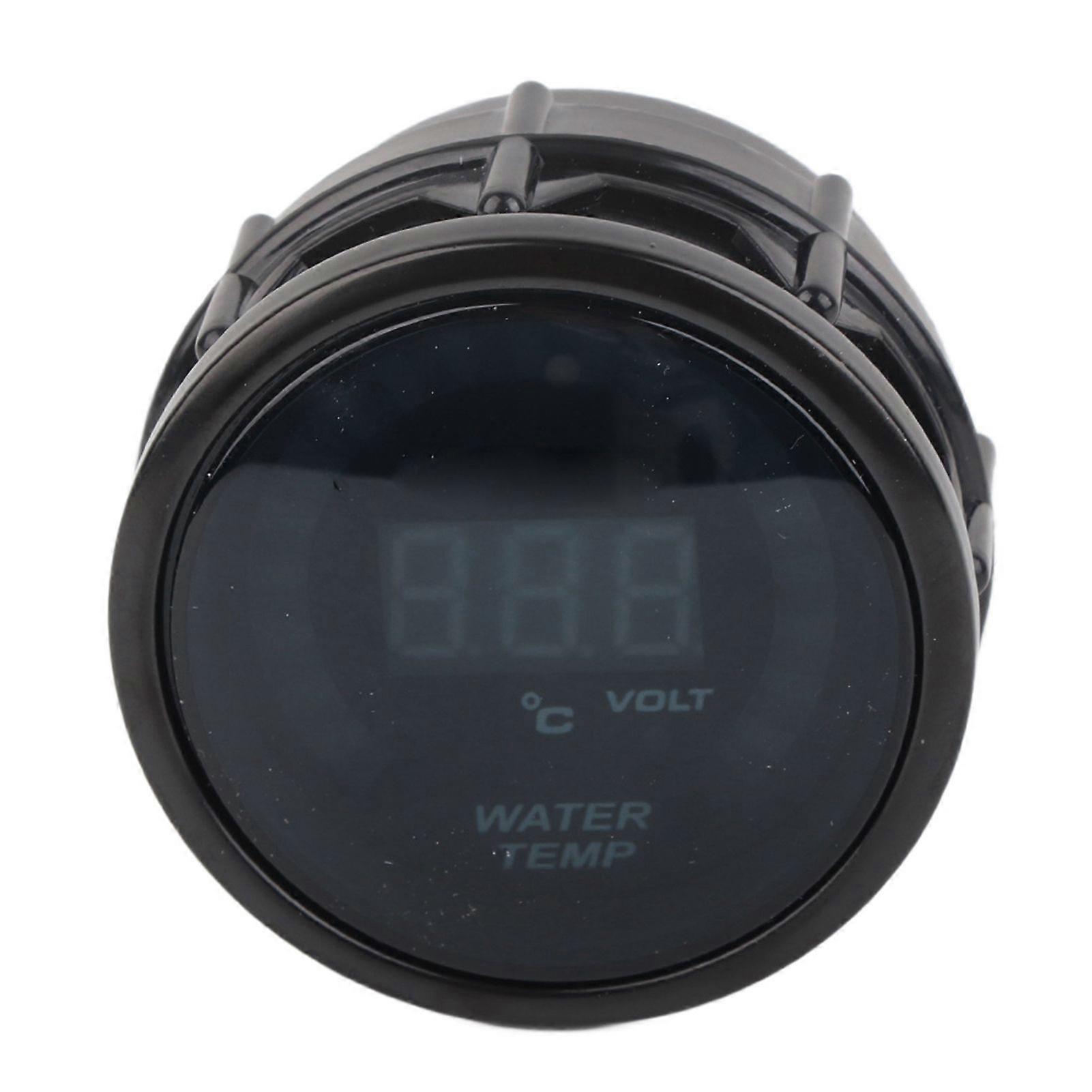 Digital LED Car Water Temp Gauge Temperature Meter W/Sensor 52mm 20150 C for 12V Auto