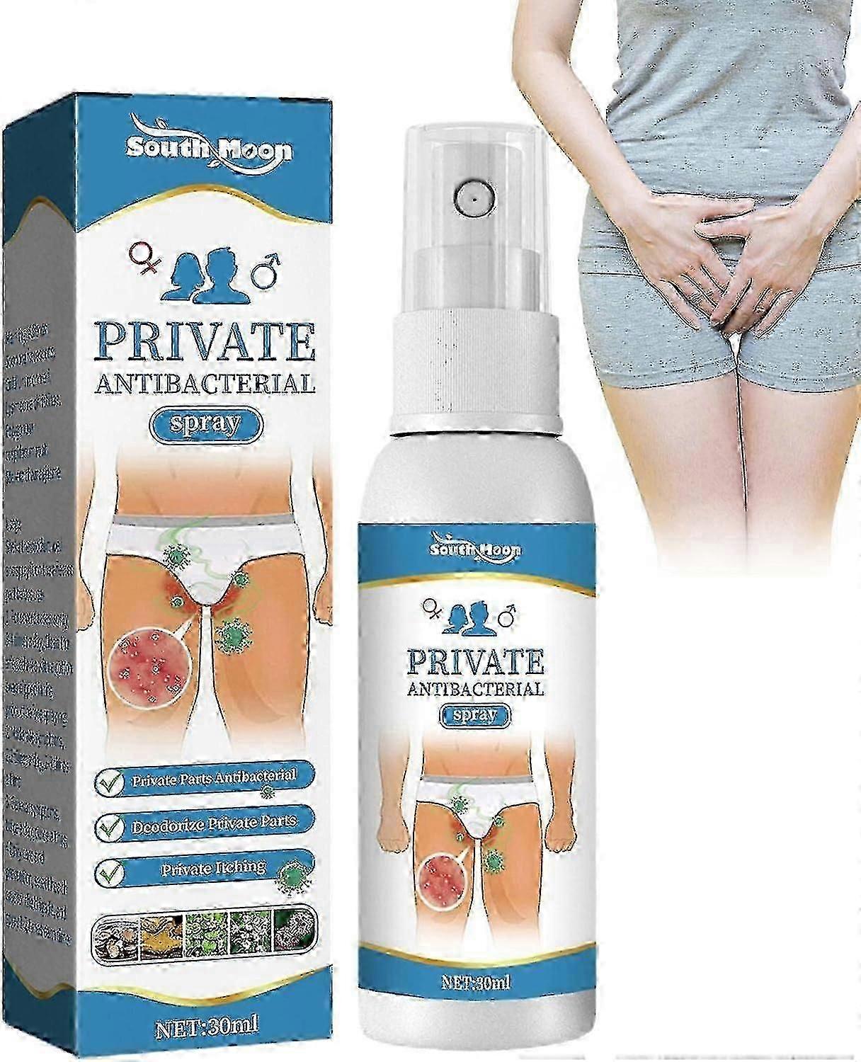 Natural Herbal Intimate Antibacterial Spray for Instant Cooling Relief from Itching