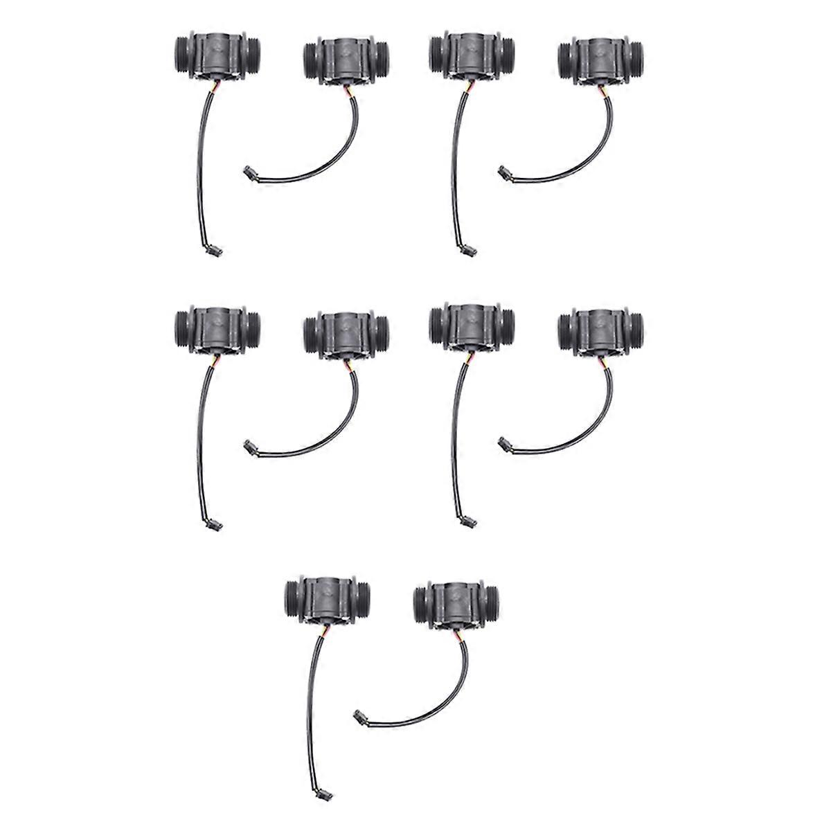 2PCS Water Flow Sensor Fuel Flow Meter Water Meter Sensor 1-60L/Min