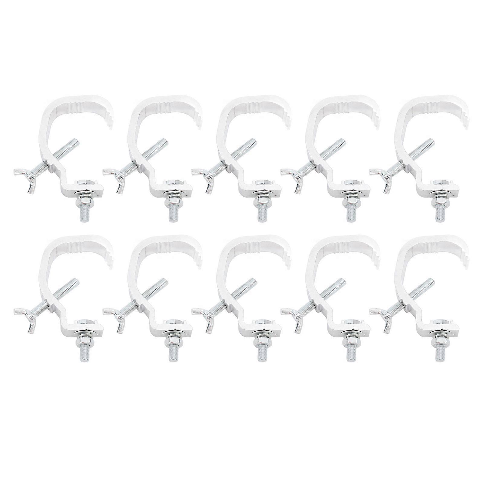 Kit di ganci per lampade da palco in alluminio pressofuso con cuscinetto di carico di grandi dimensioni per luci a testa mobile, 10 pezzi