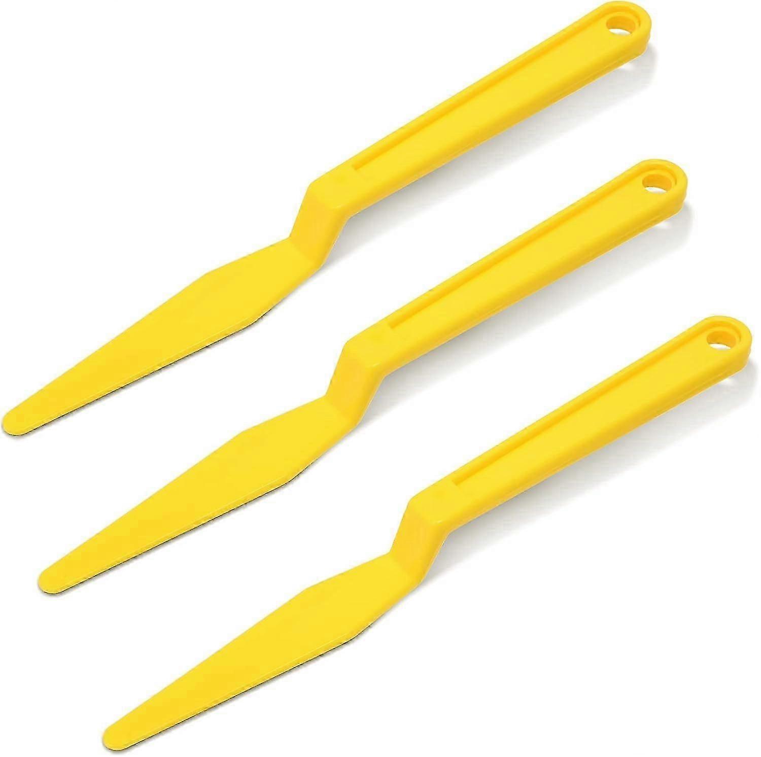 3 Pack Car Window Film Tools Vinyl Wrap Handle Spacer Scraper Yellow Long Handle Micro Scraper Car Film Wrap Scraper Angled Scraper for Car Window Vin