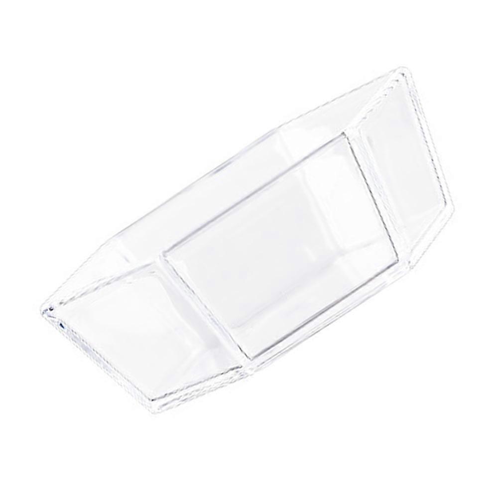Fruit Plate Acrylic Snack Tray for Storage 2Pcs Transparent Kitchenware