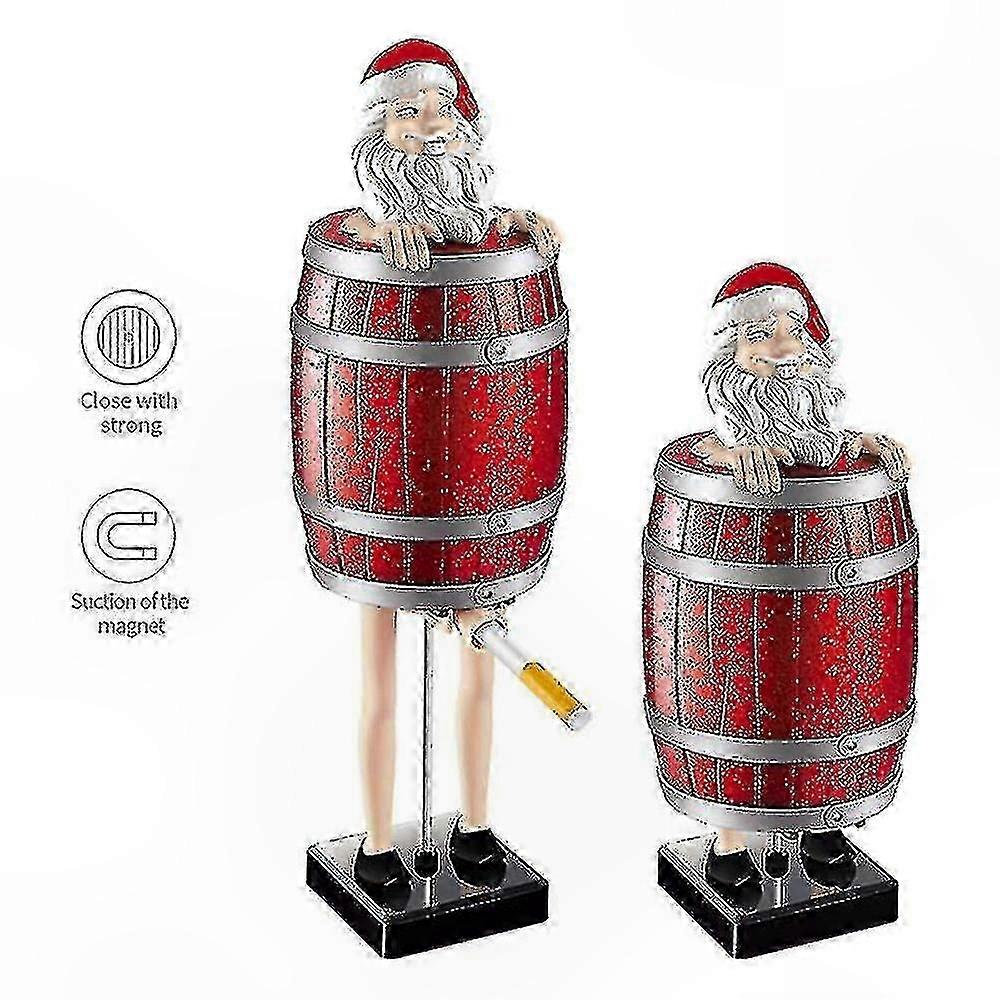 Portable Creative Cigarette Dispenser with Fun Holiday Theme Automatic Storage Box for Home Use Smoking Accessory Organizer