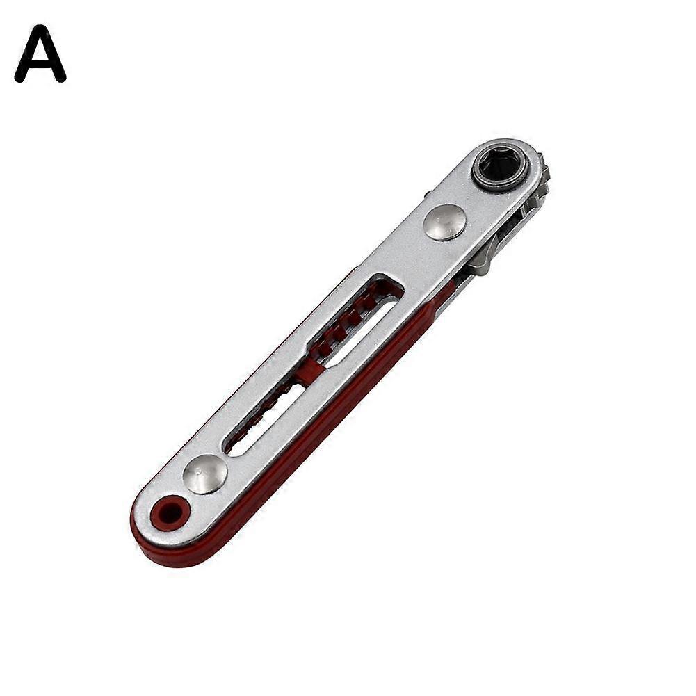 Dual Drive Ratchet Wrench 1/4 Inch Hex & Square Drive Compact 16-Tooth Low Profile Head for Tight Spaces Ergonomic Handle